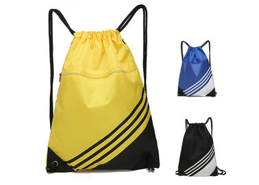 중국 진동하는 스포츠는 지퍼 주머니를 가진 배수 색깔 190T 210D 폴리에스테를 Backpacks 협력 업체
